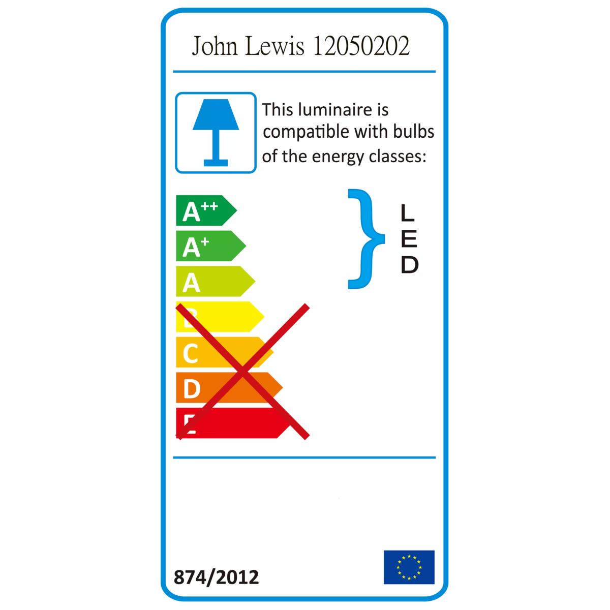 John Lewis & Partners Jester Iridescent 5 Light Floor Lamp, Multi – image 6