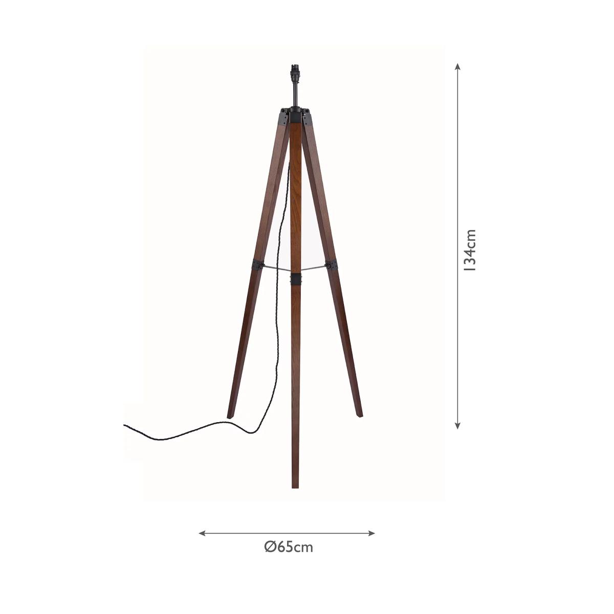 Laura Ashley Burdale Tripod Floor Lamp, Antique Brass – image 7