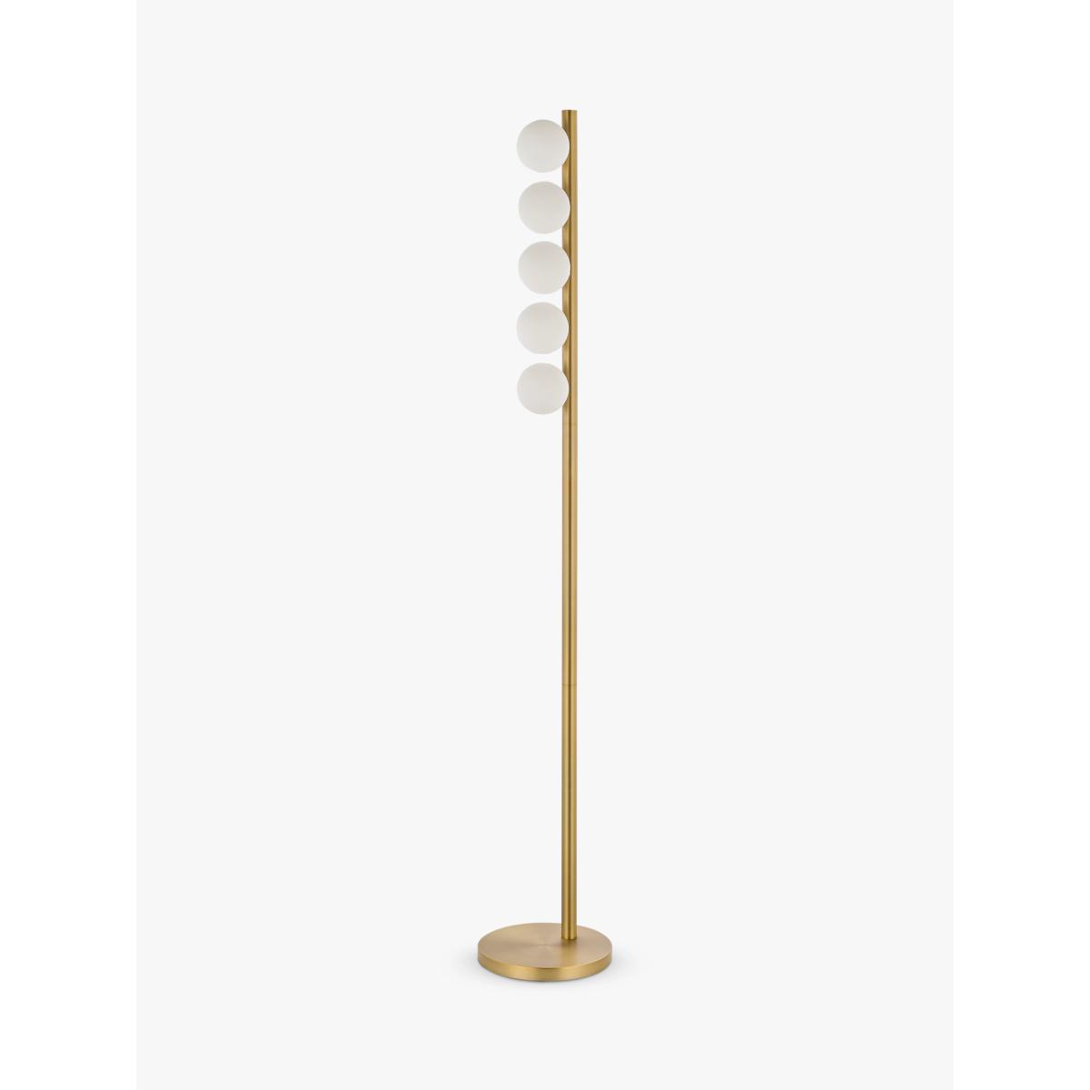 John Lewis Modern Chandelier Floor Lamp, Matte Warm Brass – image 3