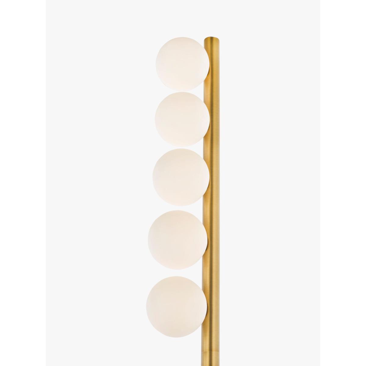 John Lewis Modern Chandelier Floor Lamp, Matte Warm Brass – image 4