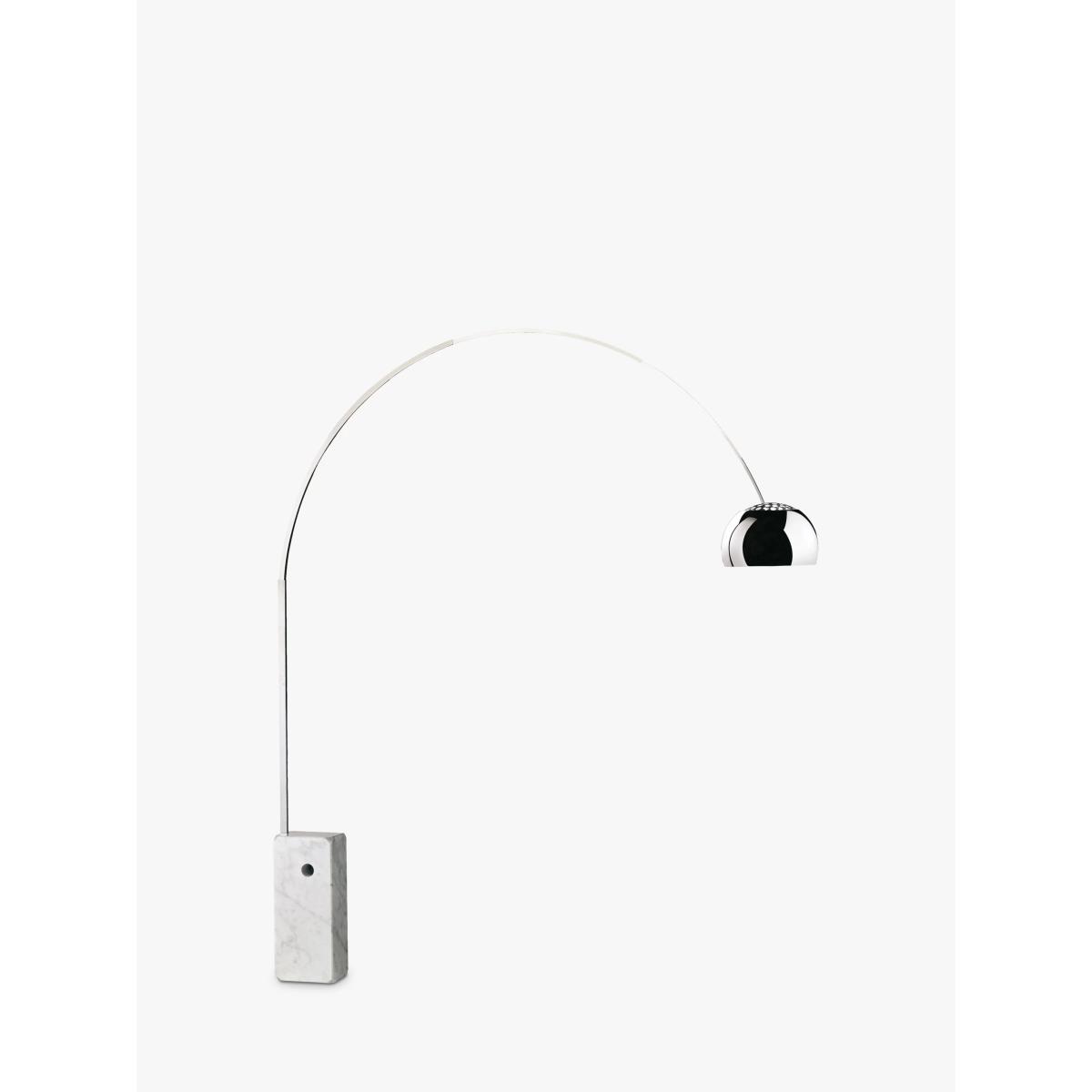 Flos Arco Dimmable LED Arched Floor Lamp, Silver – image 3