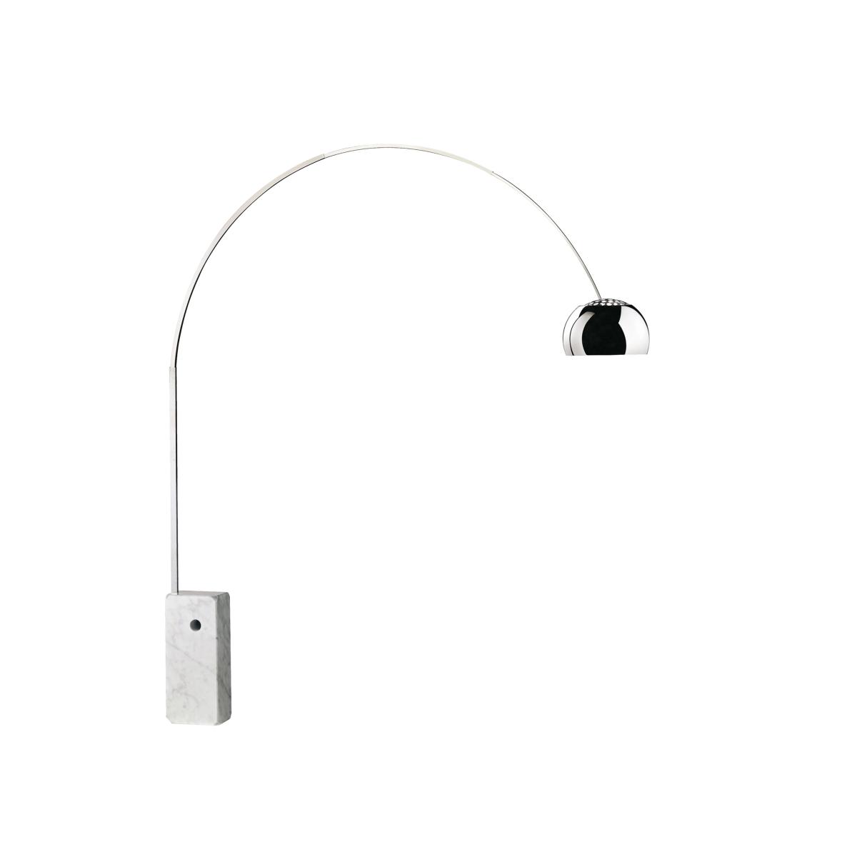 Flos Arco Dimmable LED Arched Floor Lamp, Silver – image 4