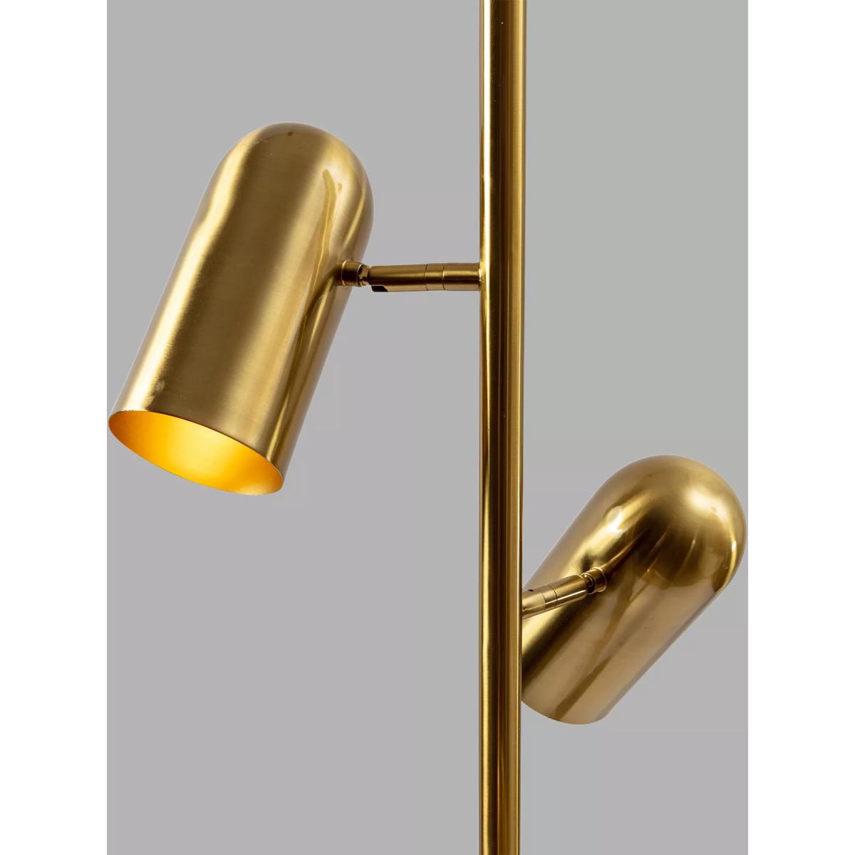 Pure White Lines Celine 3 Arm Floor Lamp, Gold – image 2