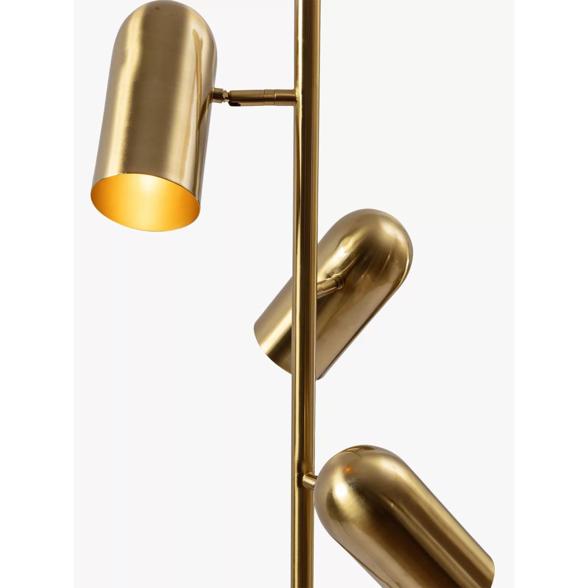 Pure White Lines Celine 3 Arm Floor Lamp, Gold – image 5