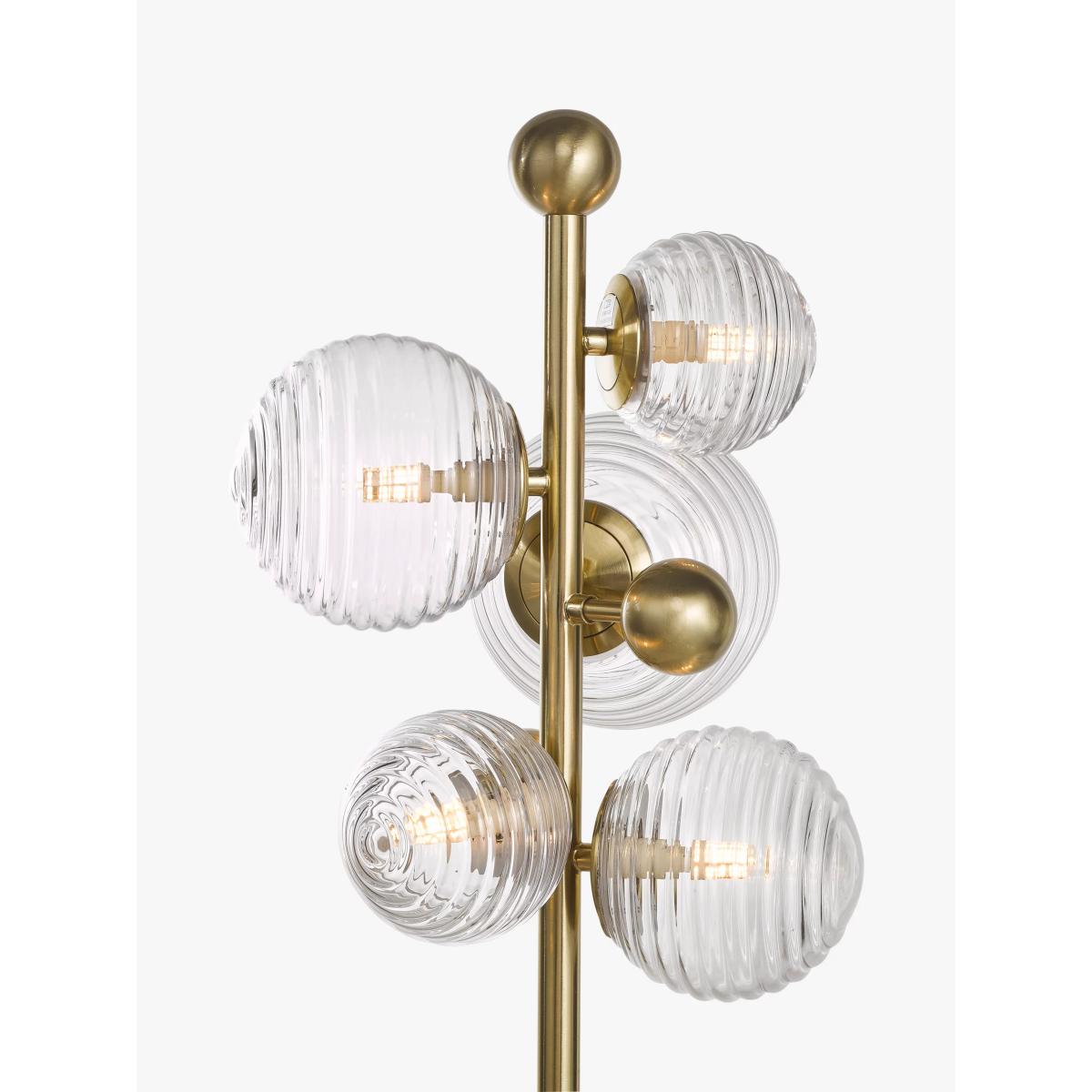 John Lewis Disco Floor Lamp, Warm Satin Brass – image 3