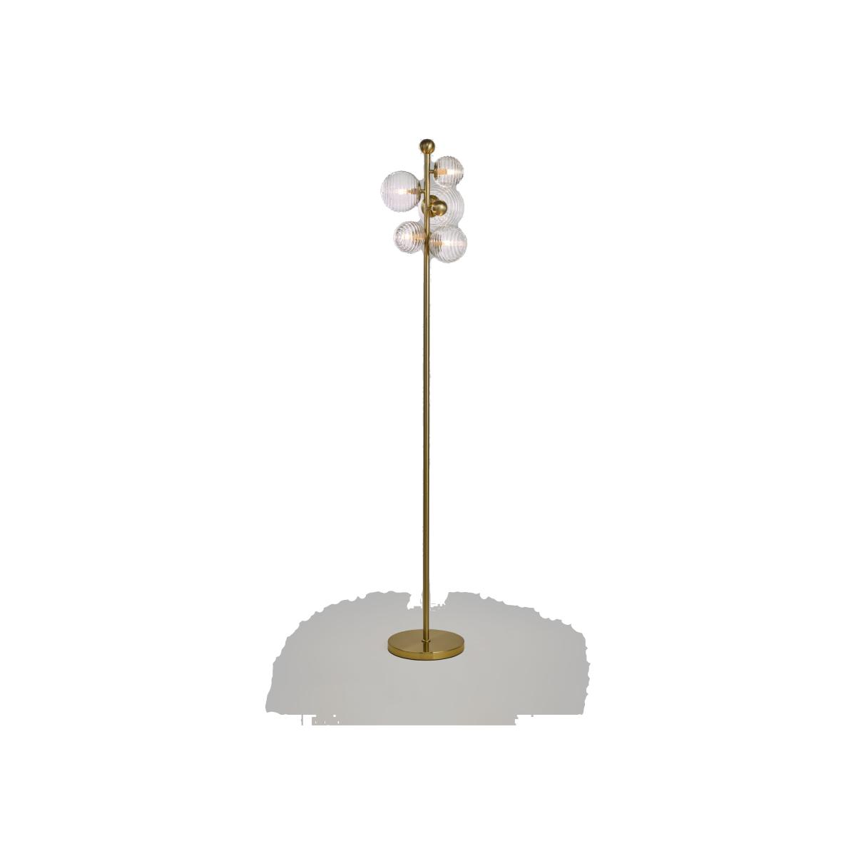 John Lewis Disco Floor Lamp, Warm Satin Brass – image 1