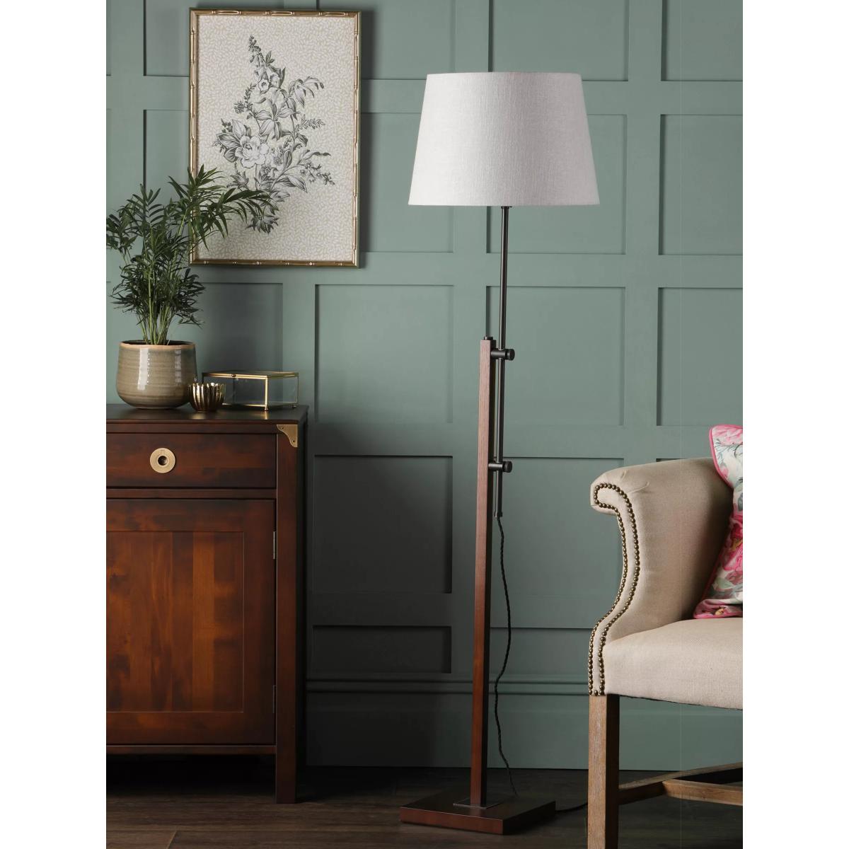 Laura Ashley Burdale Wooden Floor Lamp Base, Antique Brass – image 2