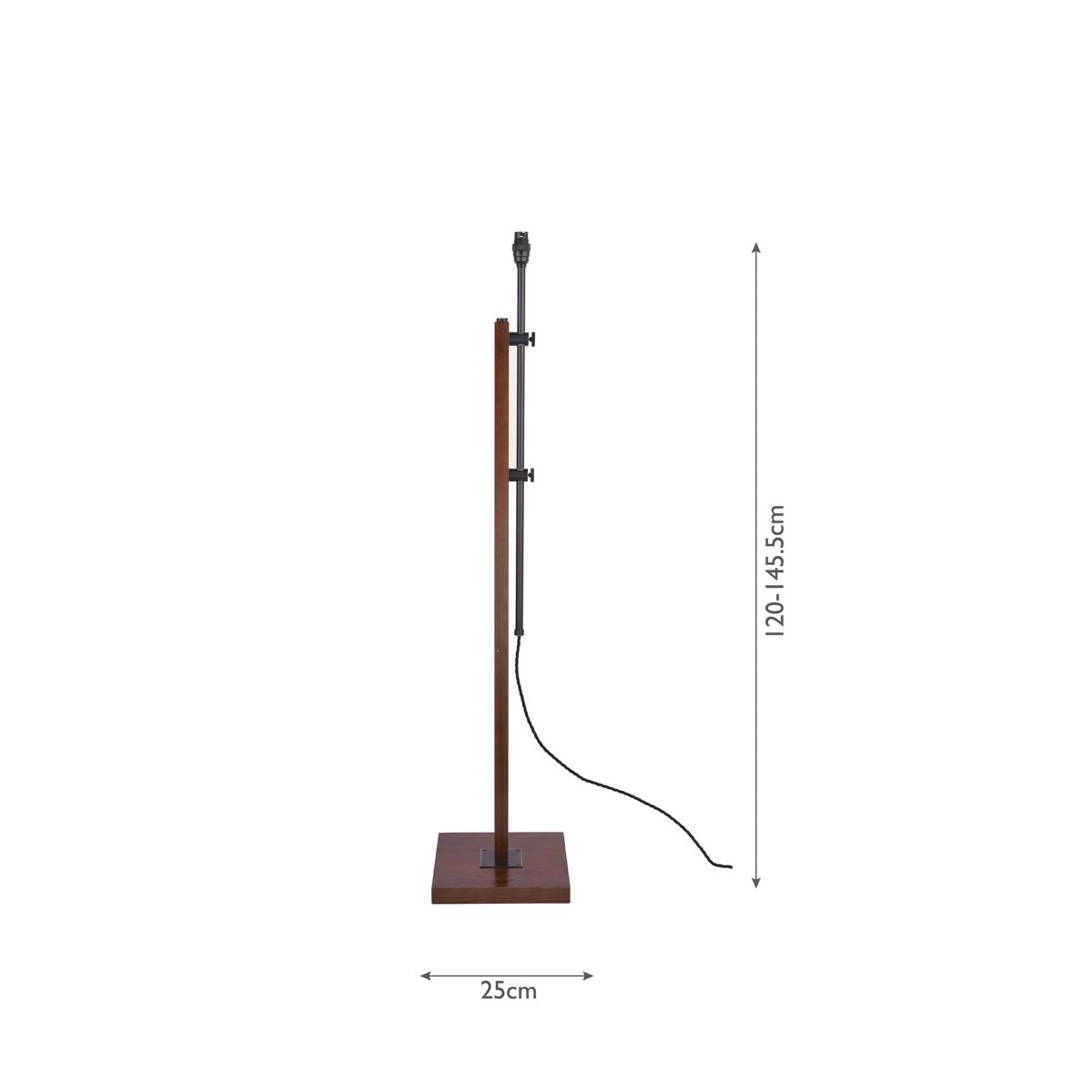 Laura Ashley Burdale Wooden Floor Lamp Base, Antique Brass – image 7