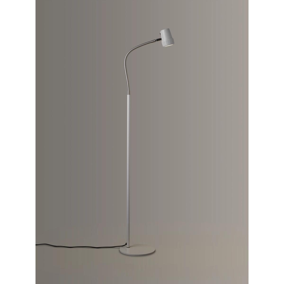 Serious Readers Alex Dimmable LED Floor Lamp, White/Nickel – image 2