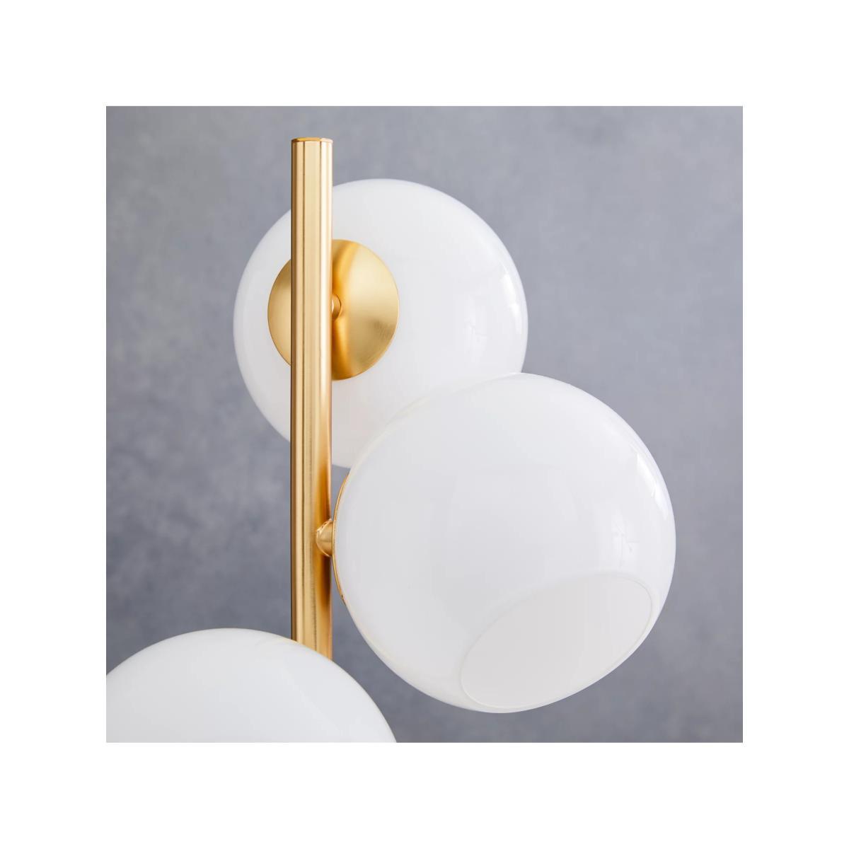 west elm Staggered Glass 5 Light Floor Lamp, Antique Brass – image 2