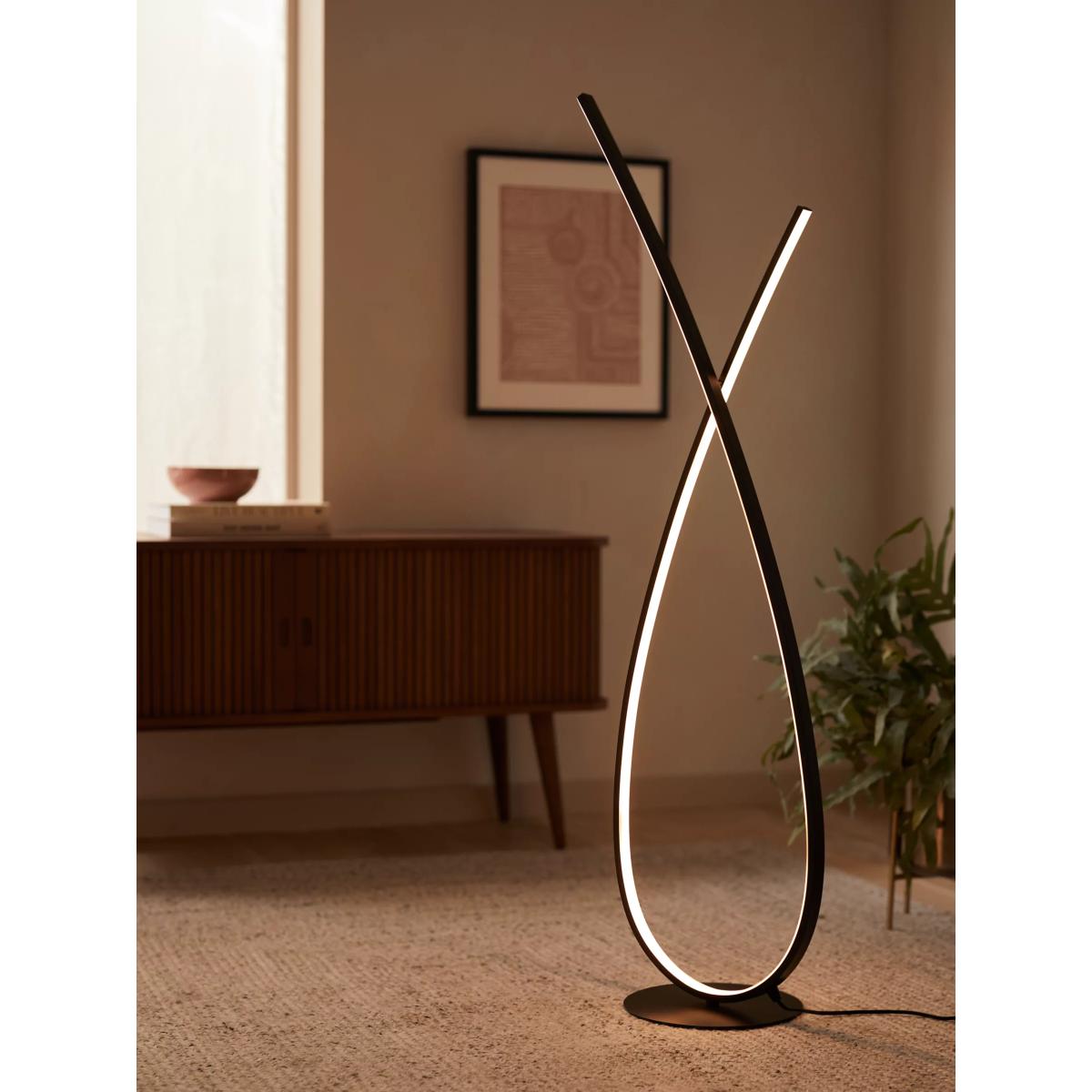 John Lewis Swoop LED Floor Lamp, Black – image 3