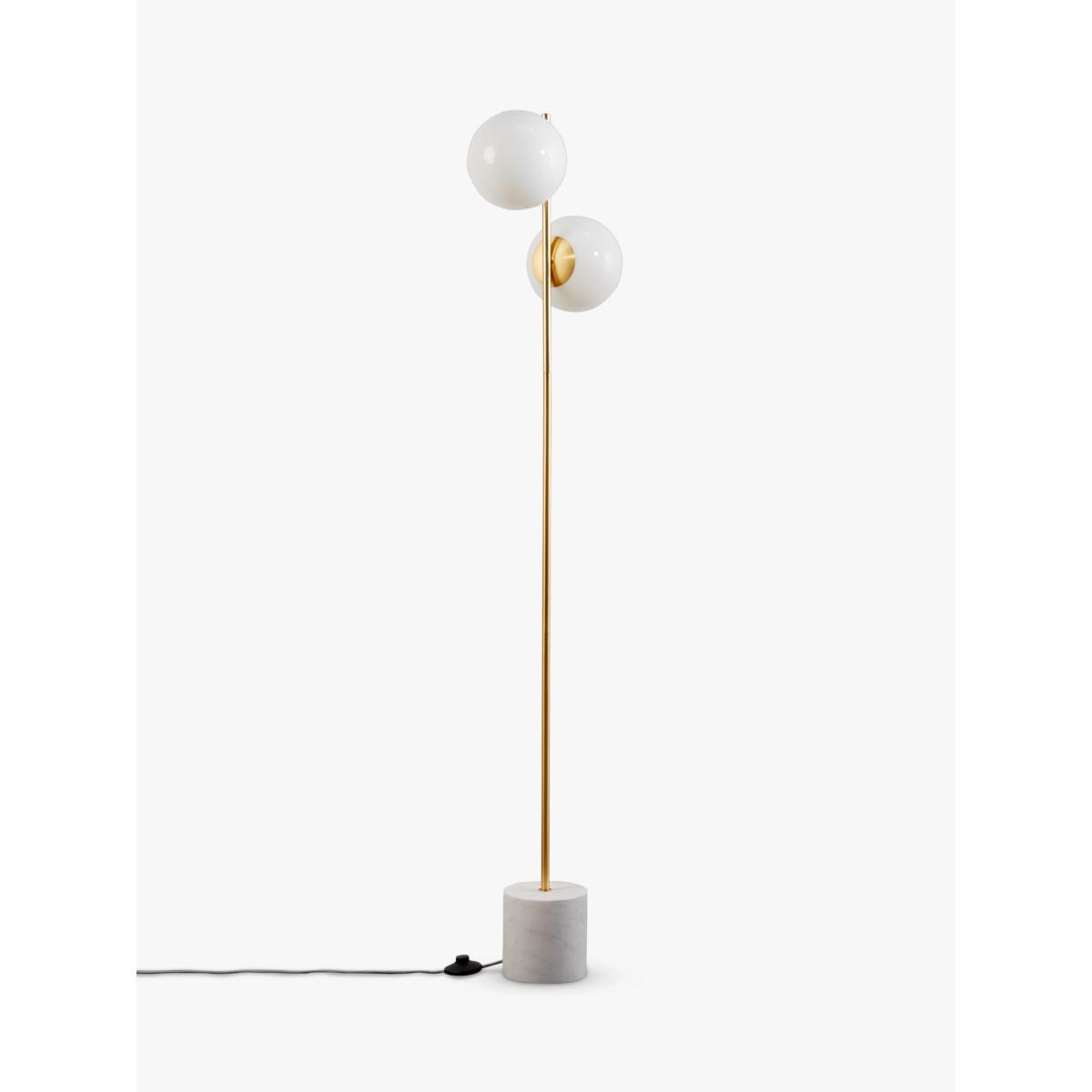 west elm Sphere + Stem Floor Lamp, Brass – image 2