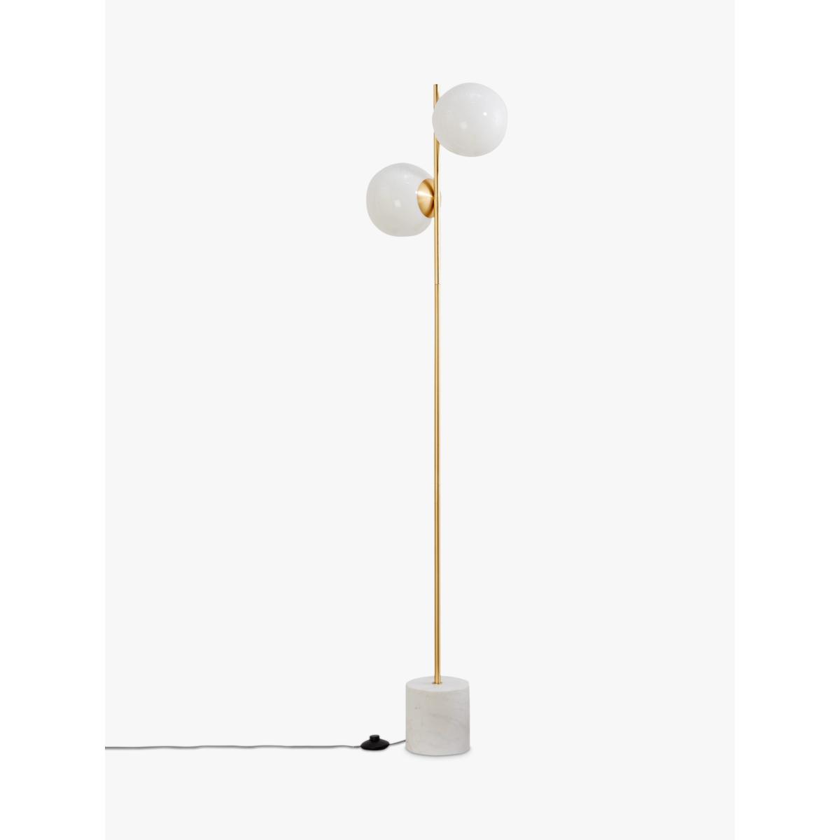 west elm Sphere + Stem Floor Lamp, Brass – image 3