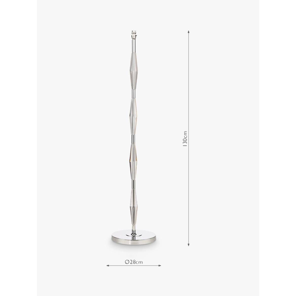 Laura Ashley Blake Crystal Floor Lamp Base, Polished Chrome – image 5