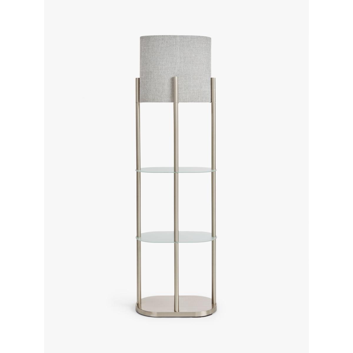 John Lewis & Partners Elliptic Shelves Floor Lamp, Brushed Steel – image 2