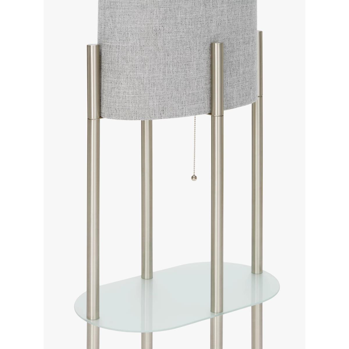 John Lewis & Partners Elliptic Shelves Floor Lamp, Brushed Steel – image 3