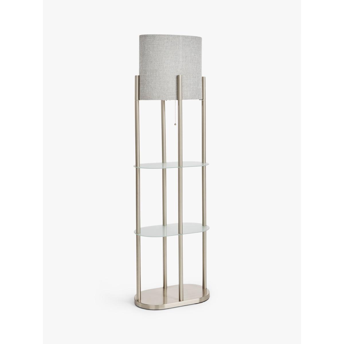 John Lewis & Partners Elliptic Shelves Floor Lamp, Brushed Steel – image 6