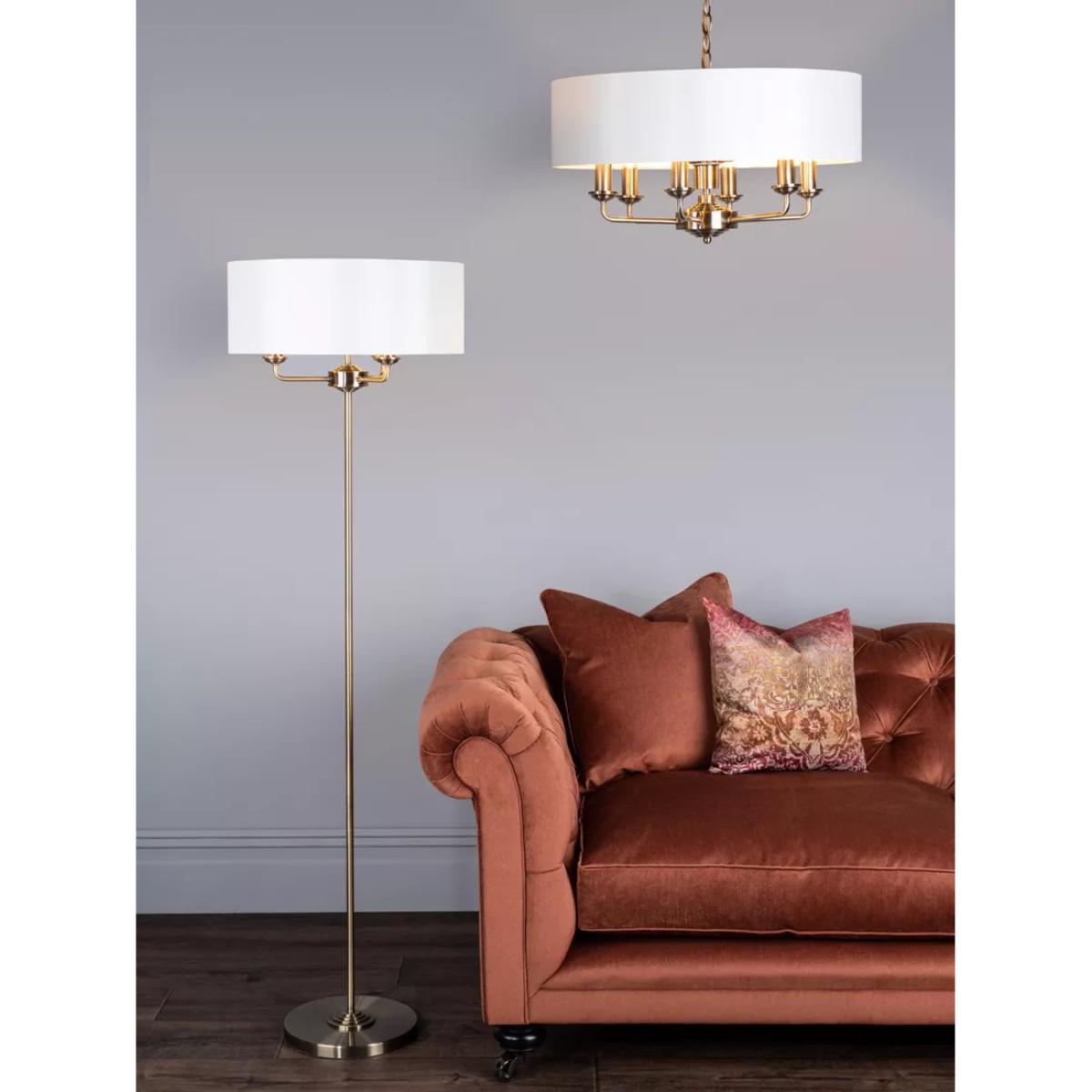 Laura Ashley Sorrento Floor Lamp, Antique Brass – image 4
