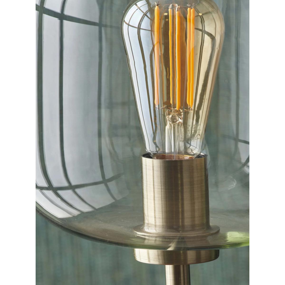 Pacific Lifestyle Florence Glass Floor Lamp, Black/Gold – image 4