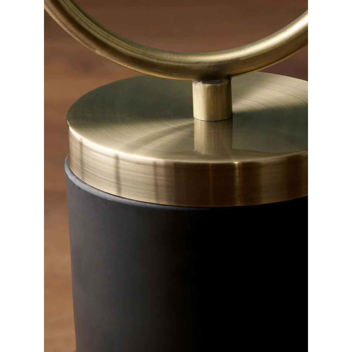 Pacific Lifestyle Florence Glass Floor Lamp, Black/Gold – image 5