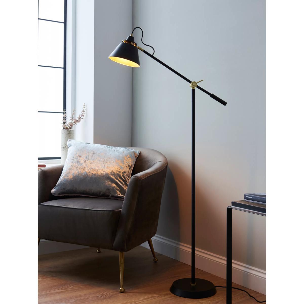 John Lewis & Partners Bureau Floor Lamp, Matt Black – image 2