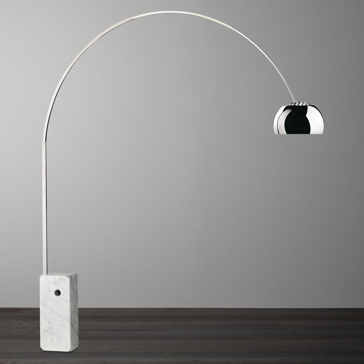 Flos Arco Floor Lamp, Silver – image 1