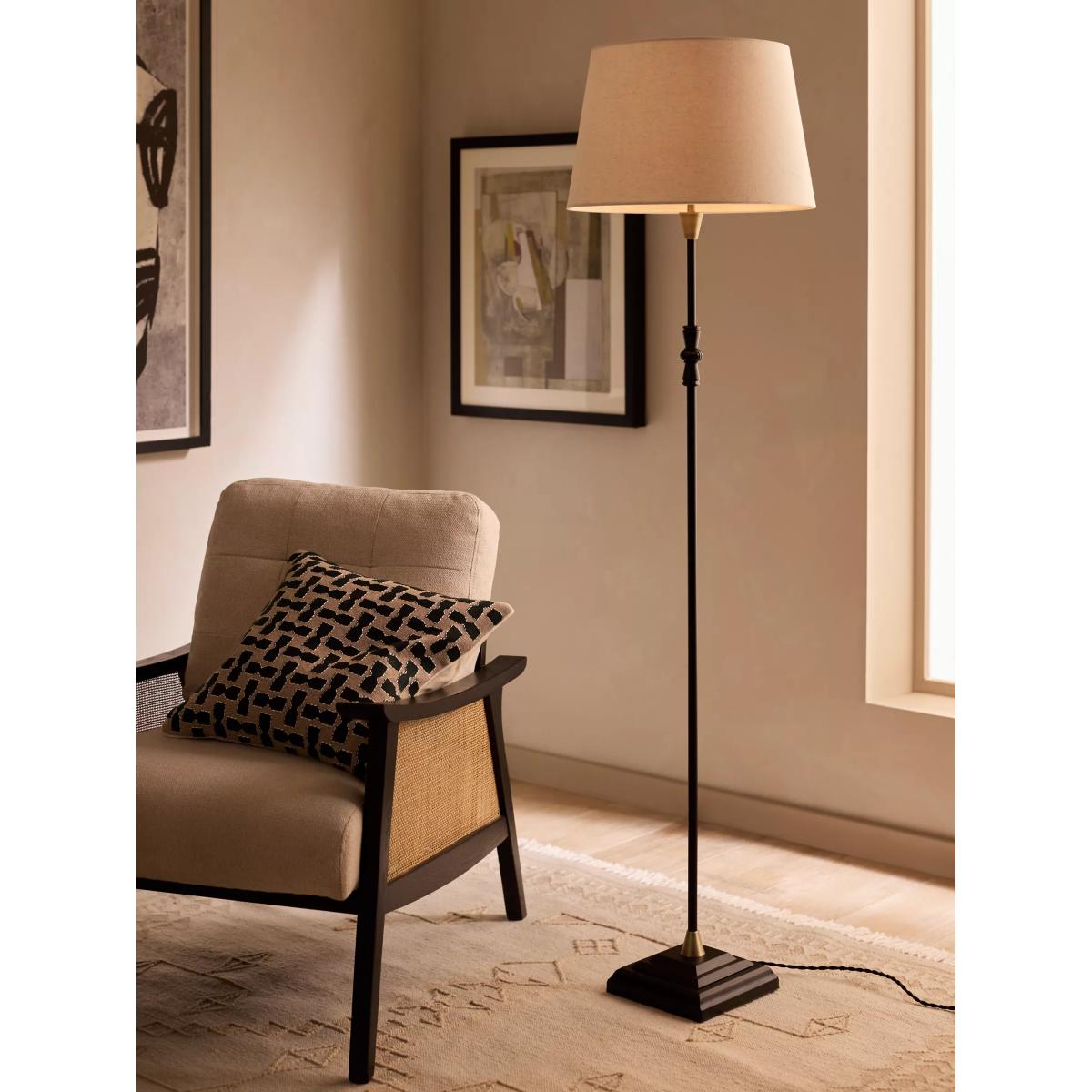 John Lewis Mid-Century Stick Floor Lamp, Black – image 2