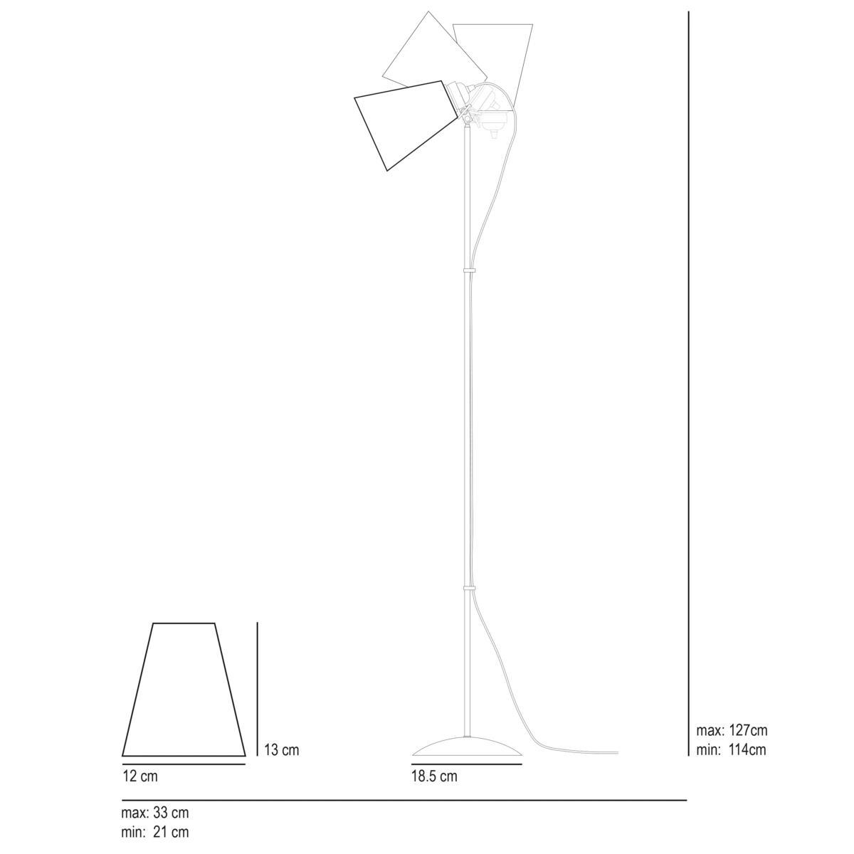 Original BTC Hector Pleat Floor Lamp – image 7