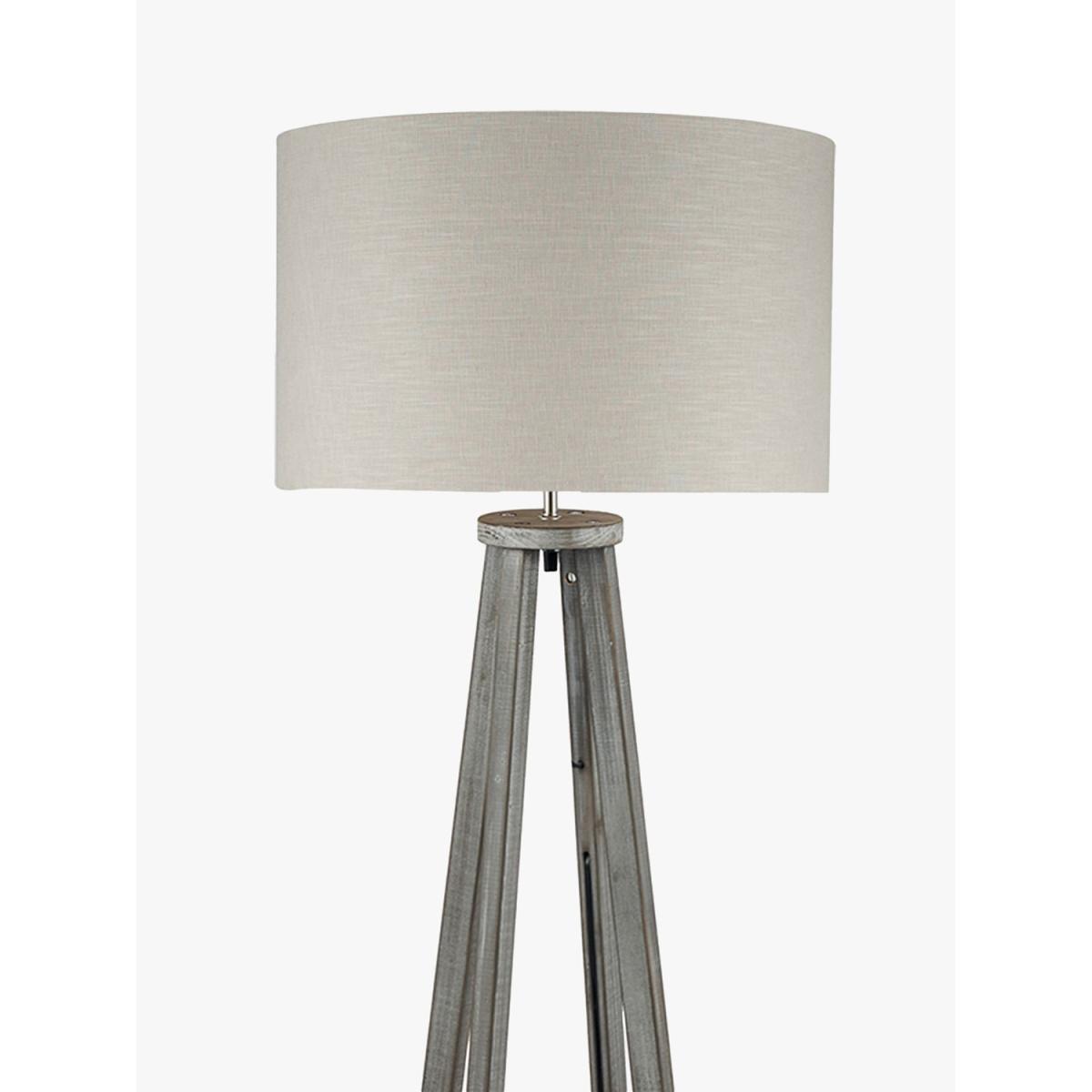 Pacific Lifestyle Whitby Wooden Floor Lamp, Grey – image 3