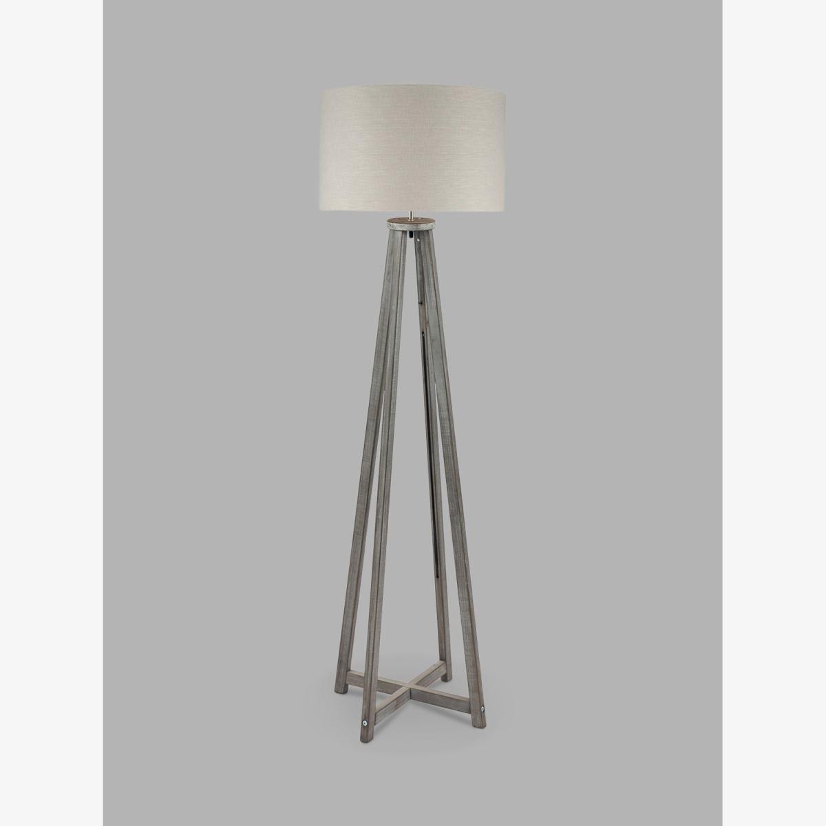 Pacific Lifestyle Whitby Wooden Floor Lamp, Grey – image 1
