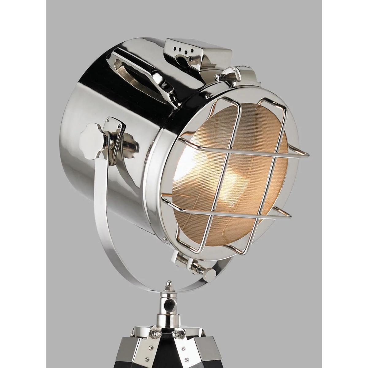 Bay Lighting Waterside Tripod Floor Lamp, Polished Nickel/Black – image 3