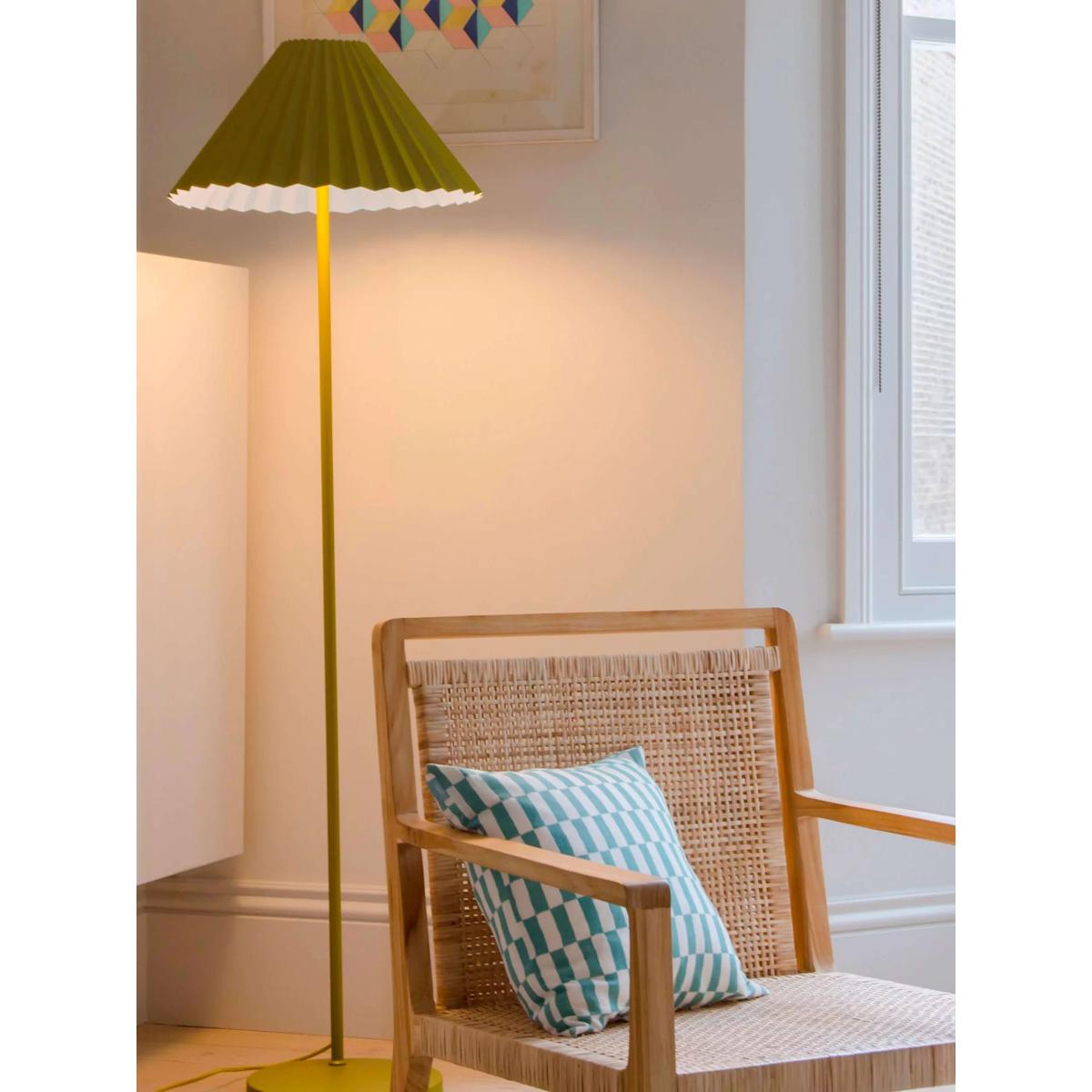 houseof Pleat Floor Lamp, Moss Green/Blue – image 6
