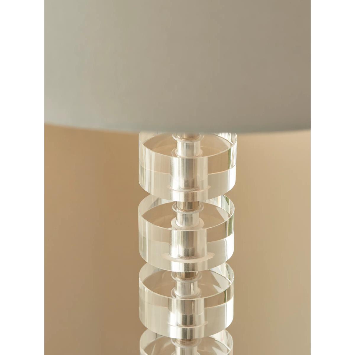 John Lewis Greta Cut Glass Floor Lamp, Dove Grey – image 5