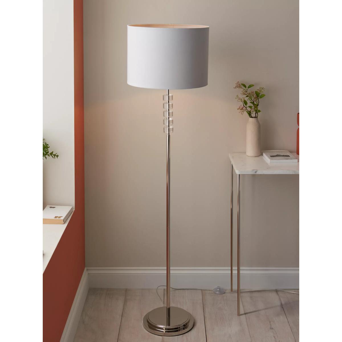 John Lewis Greta Cut Glass Floor Lamp, Dove Grey – image 6