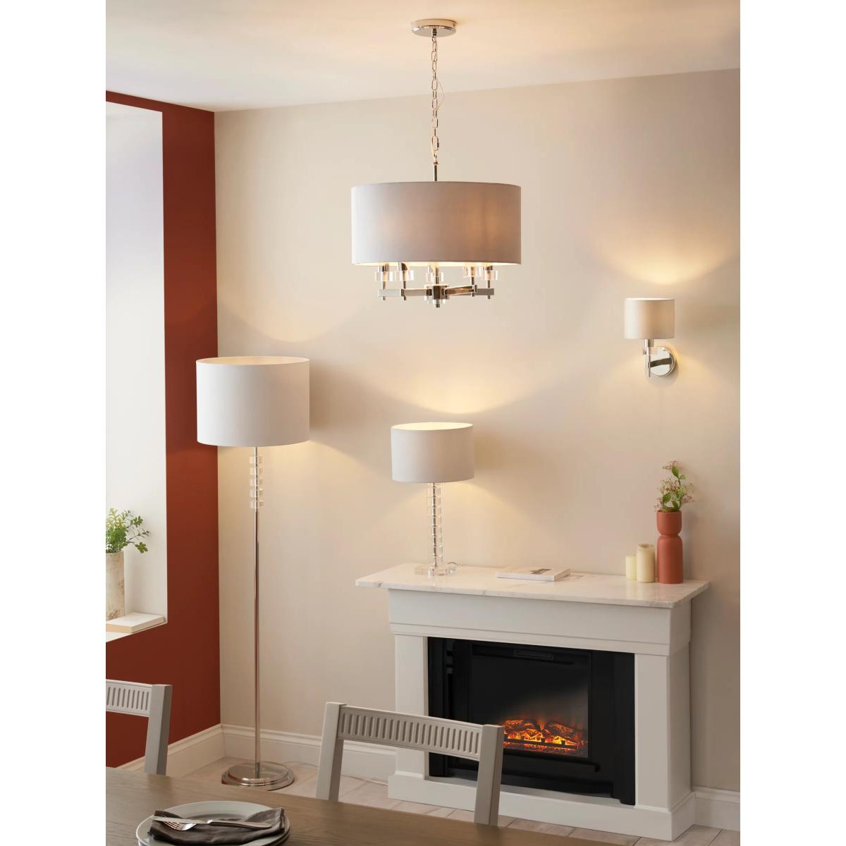 John Lewis Greta Cut Glass Floor Lamp, Dove Grey – image 7