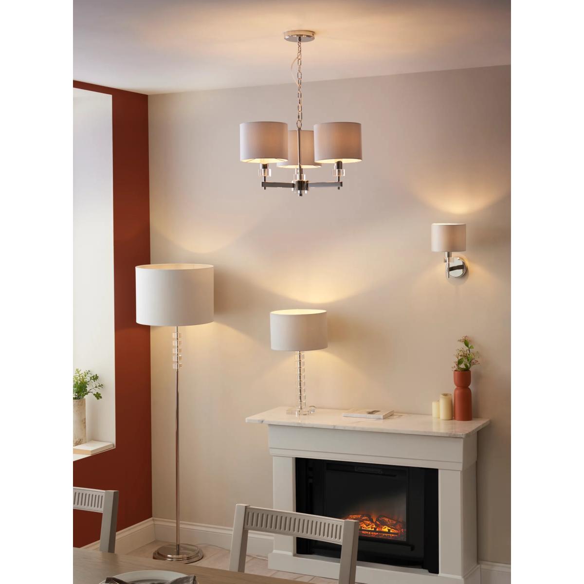 John Lewis Greta Cut Glass Floor Lamp, Dove Grey – image 8