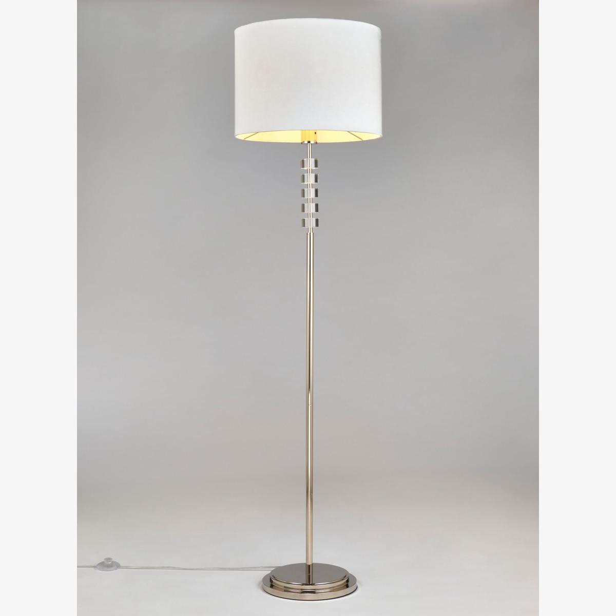 John Lewis Greta Cut Glass Floor Lamp, Dove Grey – image 1