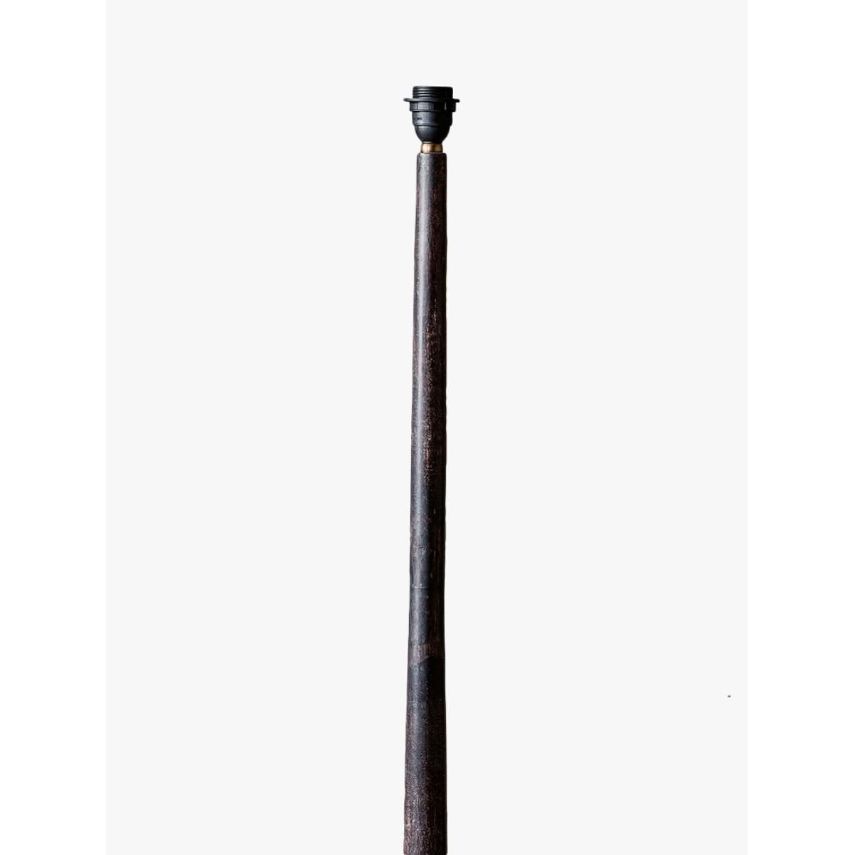 Nkuku Sahar Wooden Floor Lamp Base, Brown – image 3