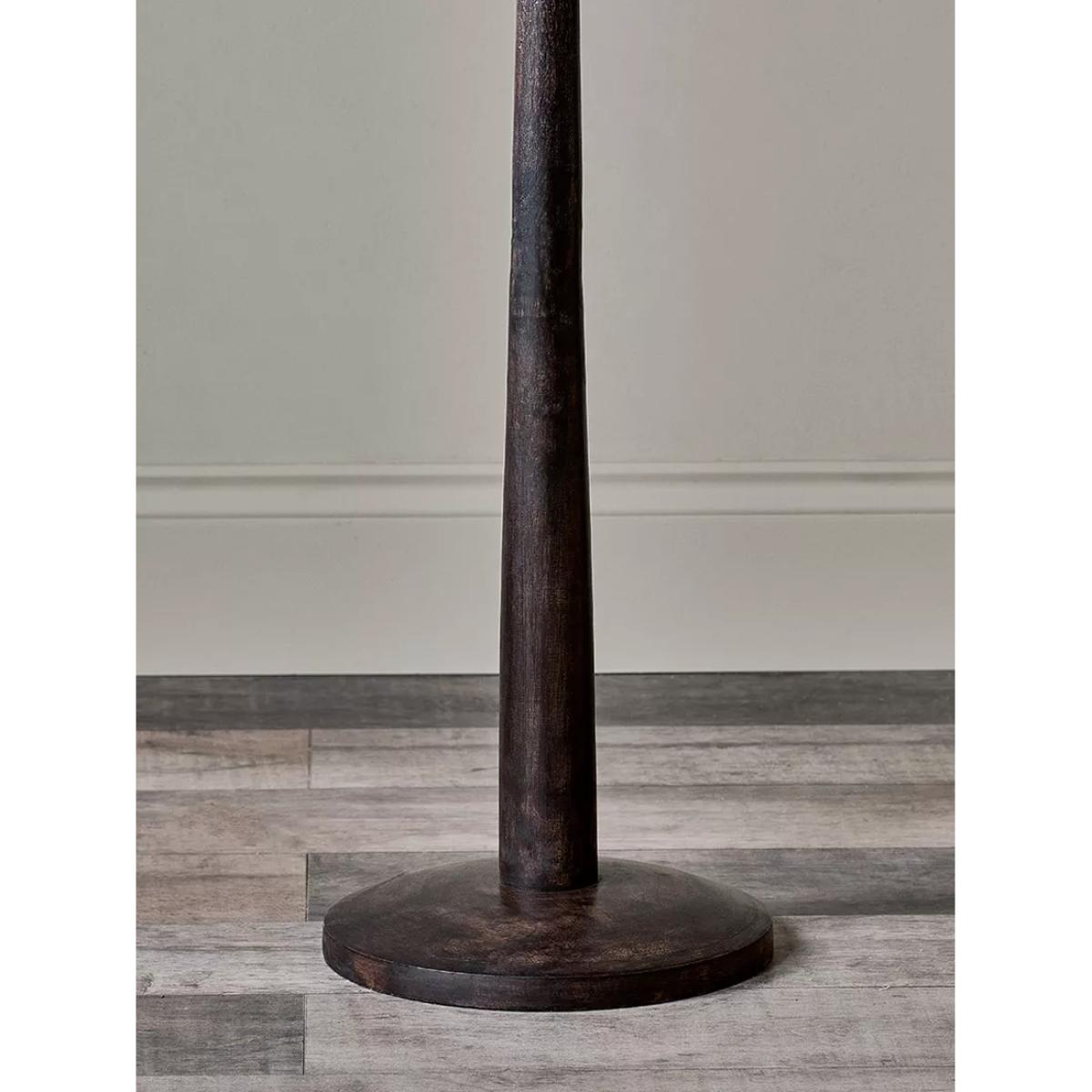 Nkuku Sahar Wooden Floor Lamp Base, Brown – image 4