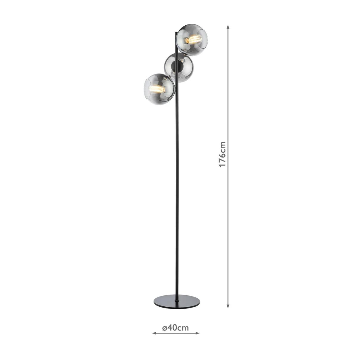 Där Lycia 3 Arm Mirror Floor Lamp – image 7