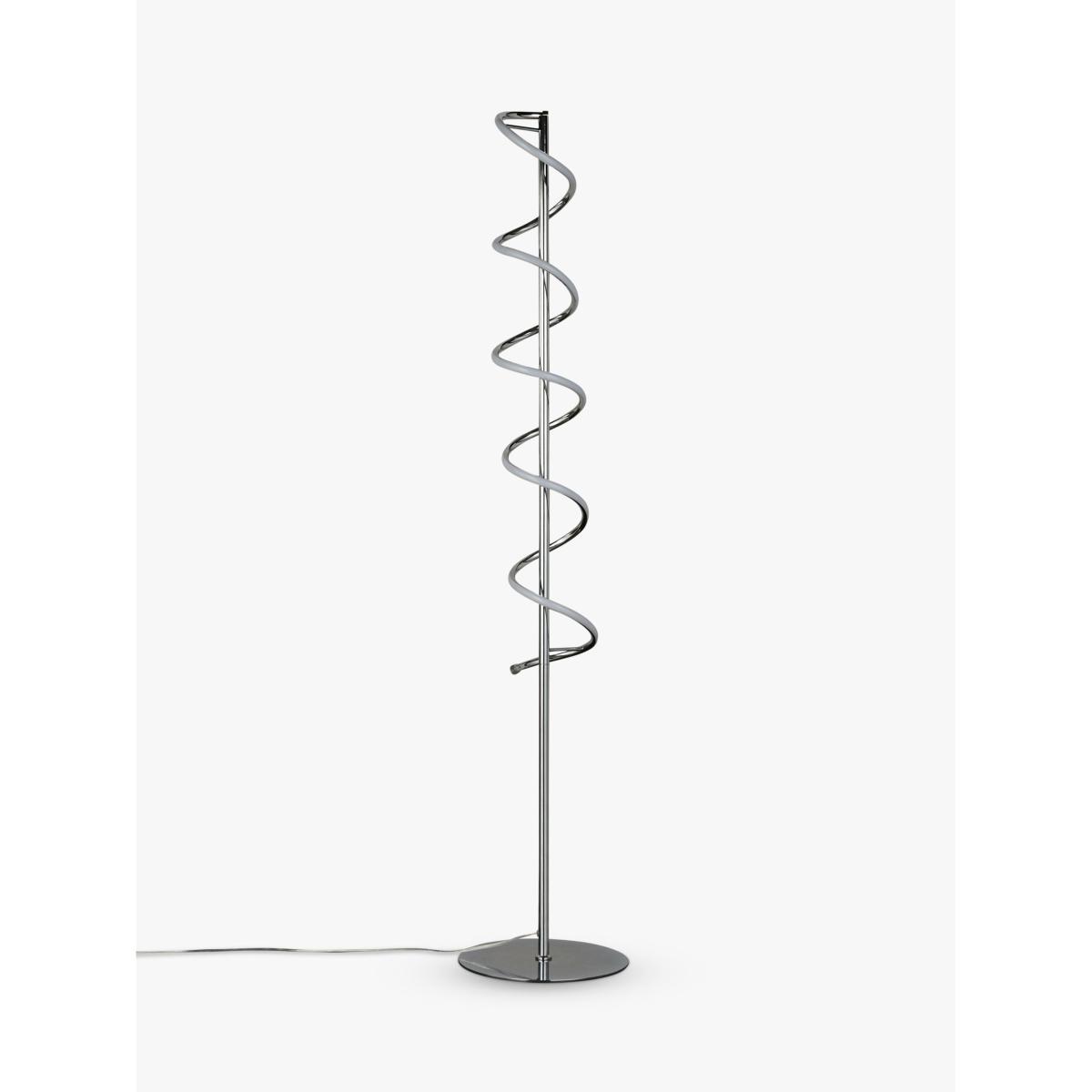 John Lewis & Partners Zena LED Twist Floor Lamp, Polished Chrome – image 2