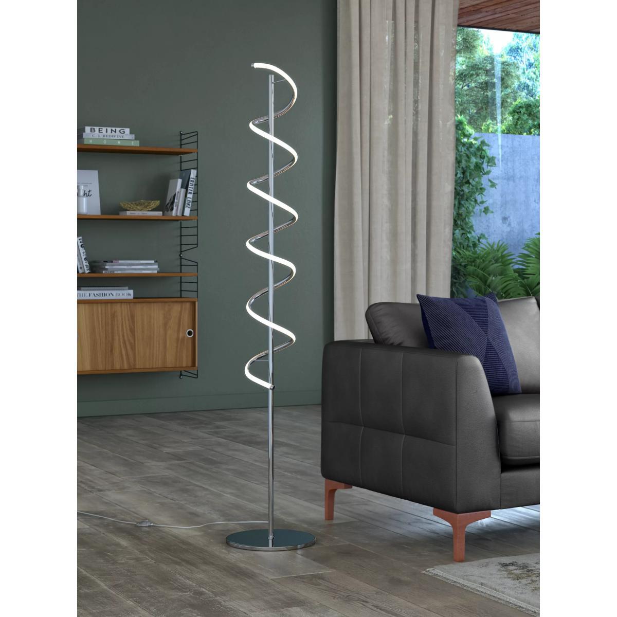 John Lewis & Partners Zena LED Twist Floor Lamp, Polished Chrome – image 3