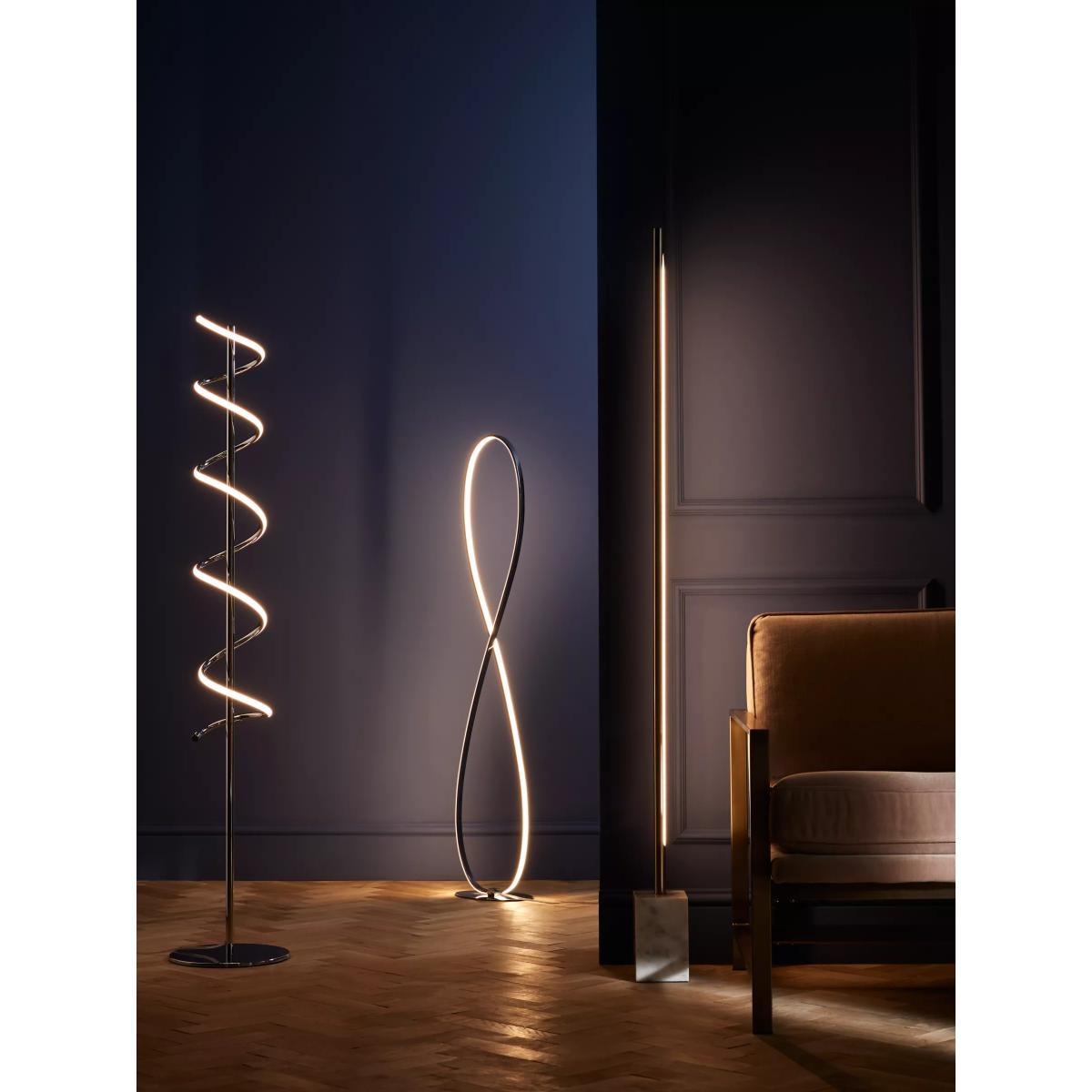 John Lewis & Partners Zena LED Twist Floor Lamp, Polished Chrome – image 8