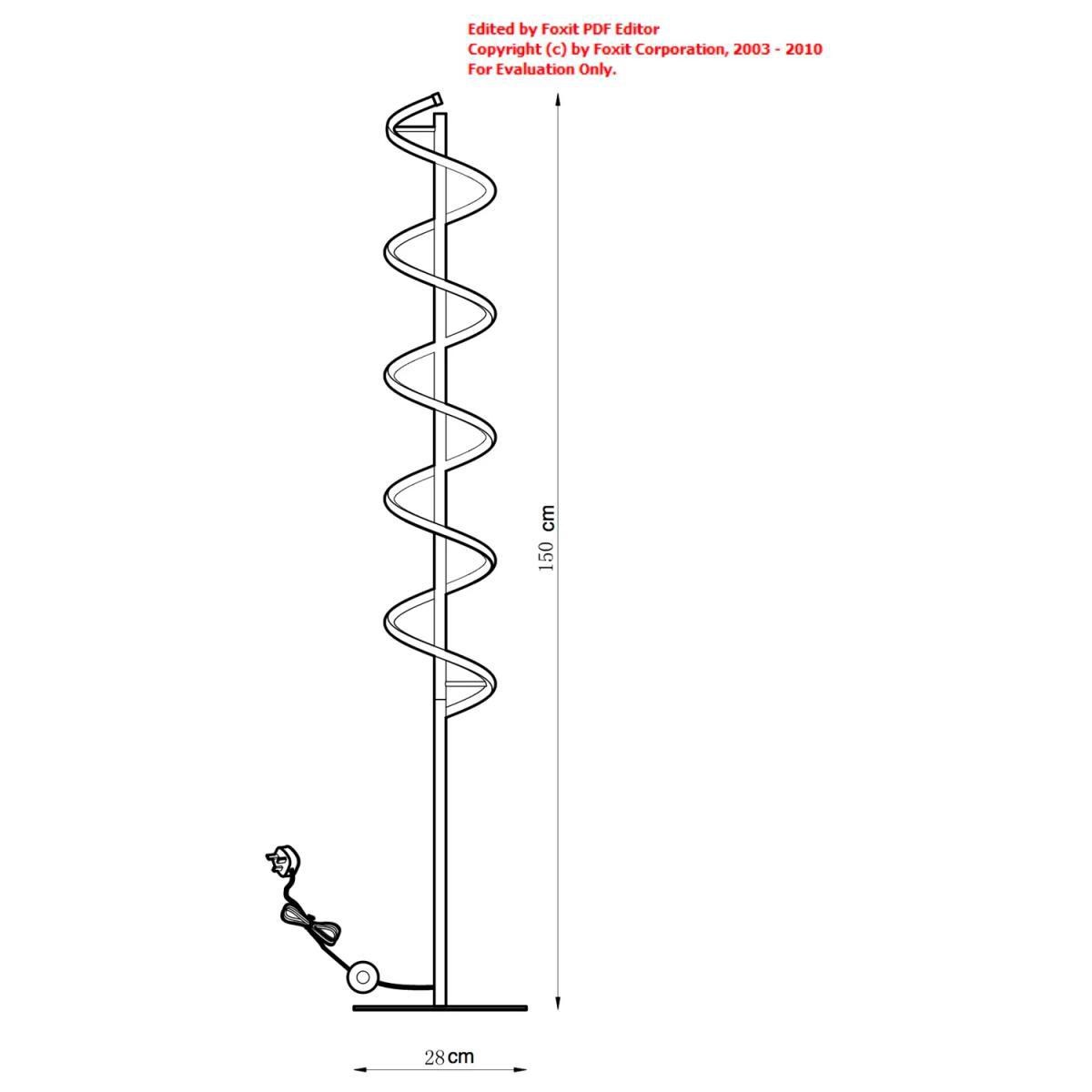 John Lewis & Partners Zena LED Twist Floor Lamp, Polished Chrome – image 10