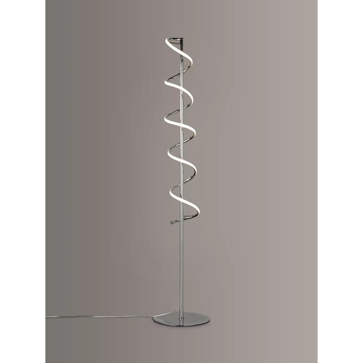 John Lewis & Partners Zena LED Twist Floor Lamp, Polished Chrome – image 1