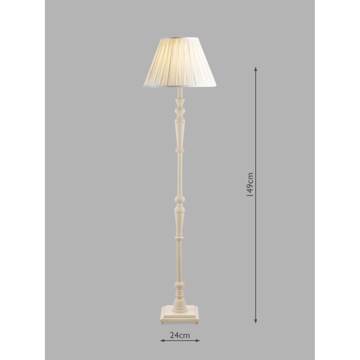 Laura Ashley Tate Candlestick Floor Lamp Base, Matt White – image 8