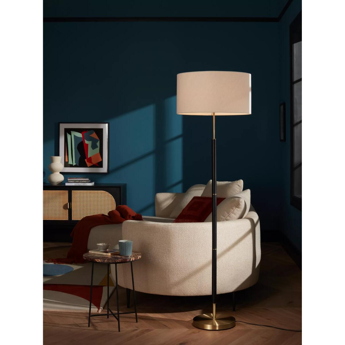 John Lewis Hamilton Drum Shade Floor Lamp, Black – image 2