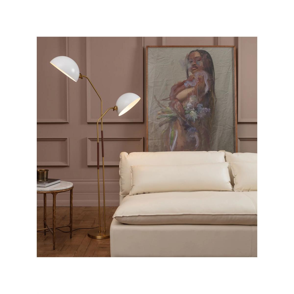 Pure White Lines Milano Double Arm Floor Lamp, White – image 5
