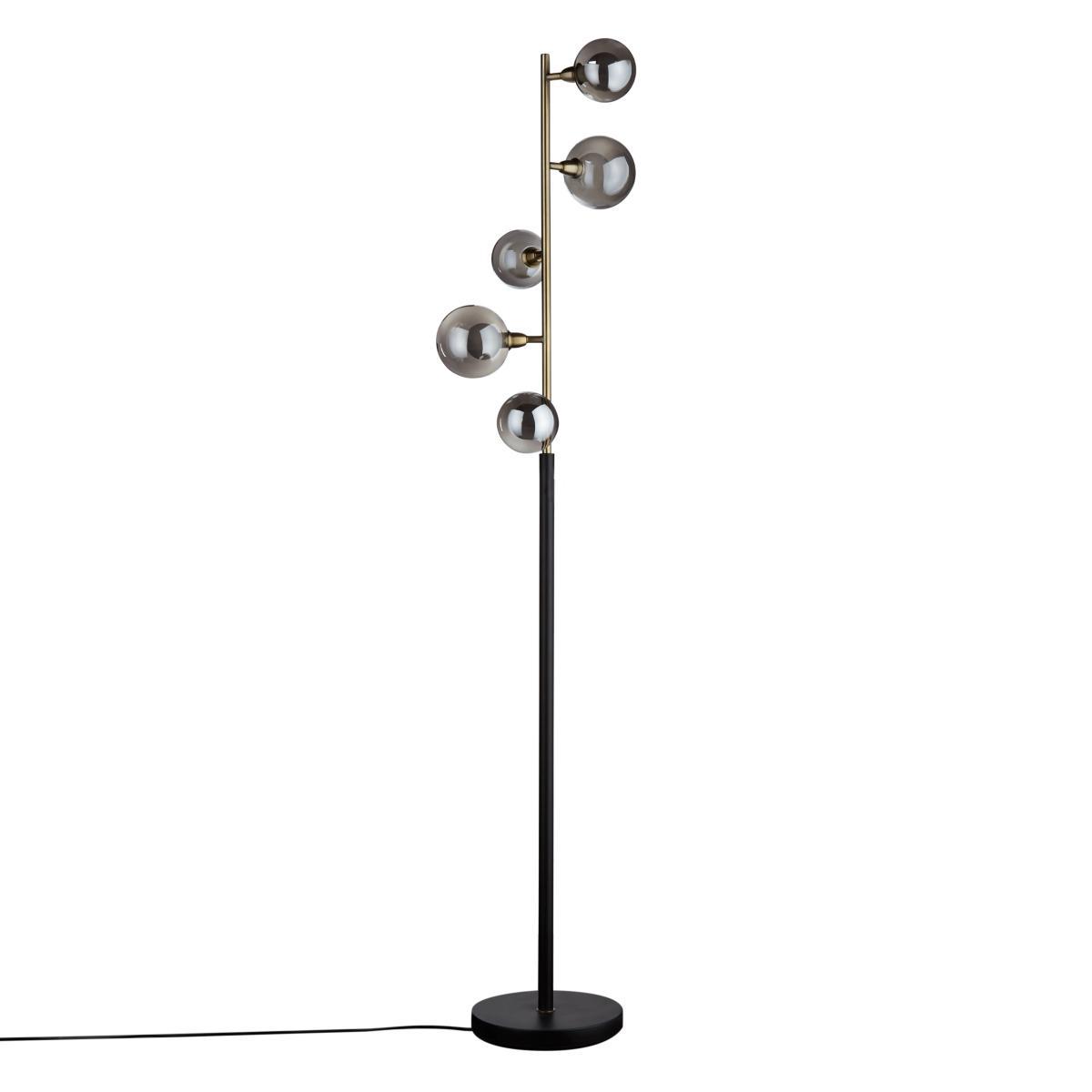 John Lewis & Partners Huxley Floor Lamp, Smoke/Antique Brass – image 3
