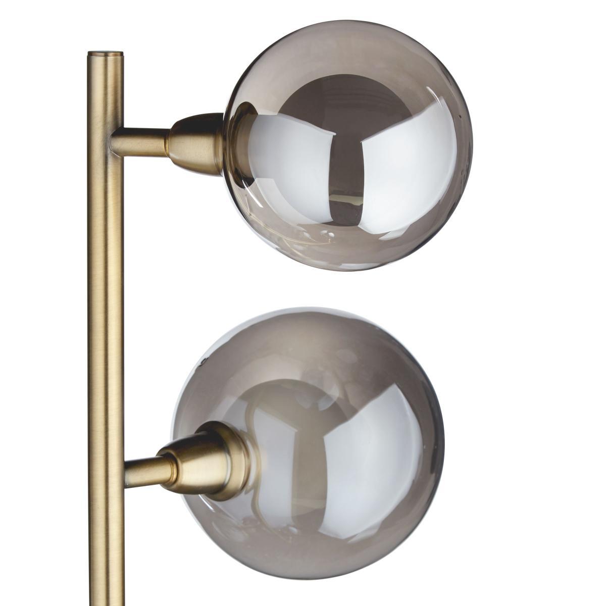 John Lewis & Partners Huxley Floor Lamp, Smoke/Antique Brass – image 4